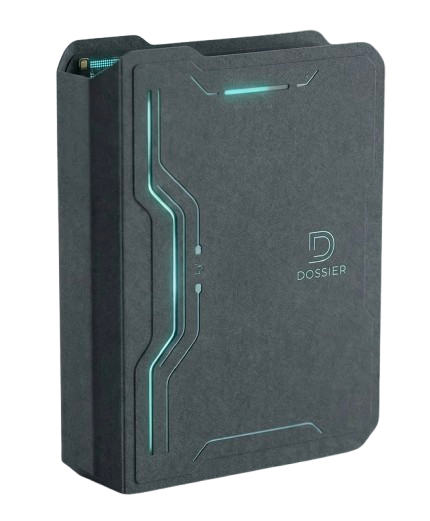 Dossier with price tag